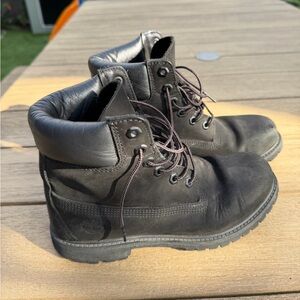 Timberland 6” premium boots black nubuck